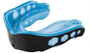 A Shock Doctor hockey mouthguard with Gel Fit Technology